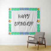 Achtergrond verjaardag wandkleed (In Situ (horizontaal))