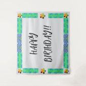 Achtergrond verjaardag wandkleed (Voorkant)