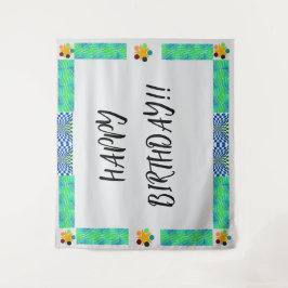 Achtergrond verjaardag wandkleed