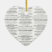 Achtergrond verloren gewicht keramisch ornament (Voorkant)