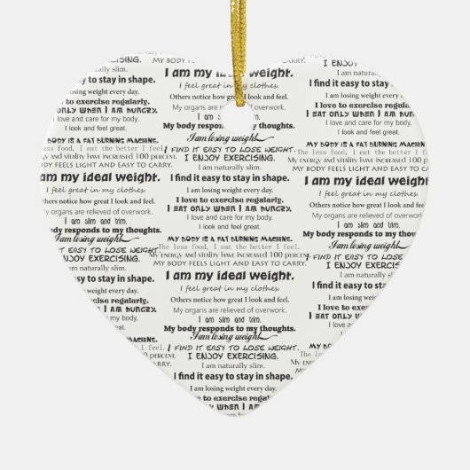 Achtergrond verloren gewicht keramisch ornament (Voorkant)