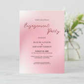 Achtergrond Verloving roze ombre Kaart (Staand voorkant)