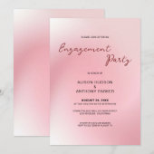 Achtergrond Verloving roze ombre Kaart (Voorkant / Achterkant)