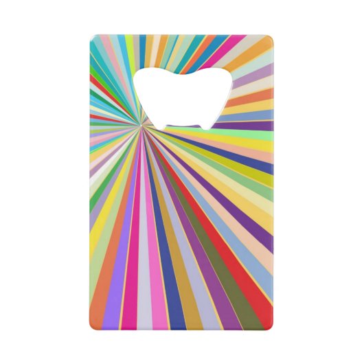 Achtergrond, vers gestript creditkaart flessenopener (Voorkant)