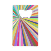 Achtergrond, vers gestript creditkaart flessenopener (Achterkant)