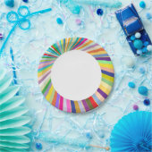 Achtergrond, vers gestript papieren bordje (Feest)