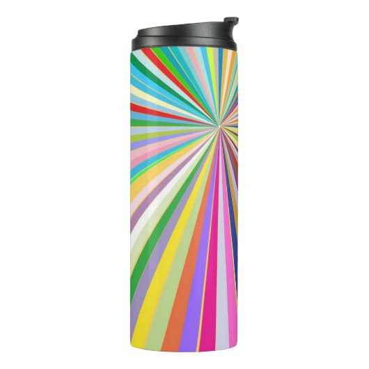 Achtergrond, vers gestript thermosbeker (Gedraaid links)