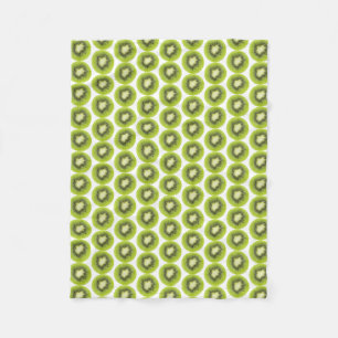 Achtergrond verse kiwi's. Rond snijdpatroon Fleece Deken