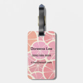 Achtergrond vintage pompelmoes bagagelabel (Achterkant verticaal)