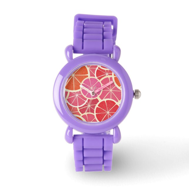 Achtergrond vintage pompelmoes horloge (Voorkant)