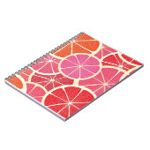 Achtergrond vintage pompelmoes notitieboek (Linkerzijde)