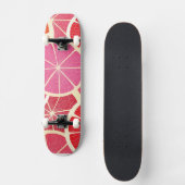 Achtergrond vintage pompelmoes skateboard (Voorkant)