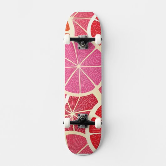 Achtergrond vintage pompelmoes skateboard (Voorkant)