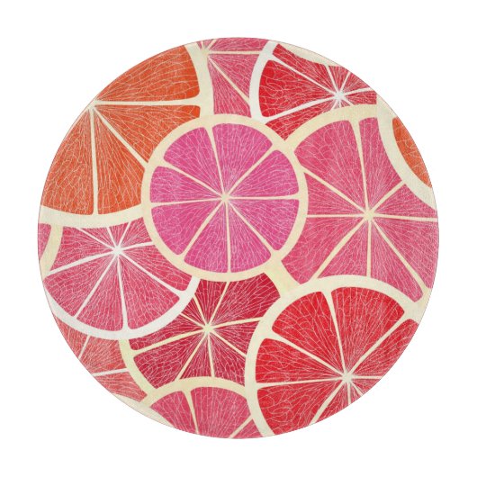 Achtergrond vintage pompelmoes snijplank (Voorkant)