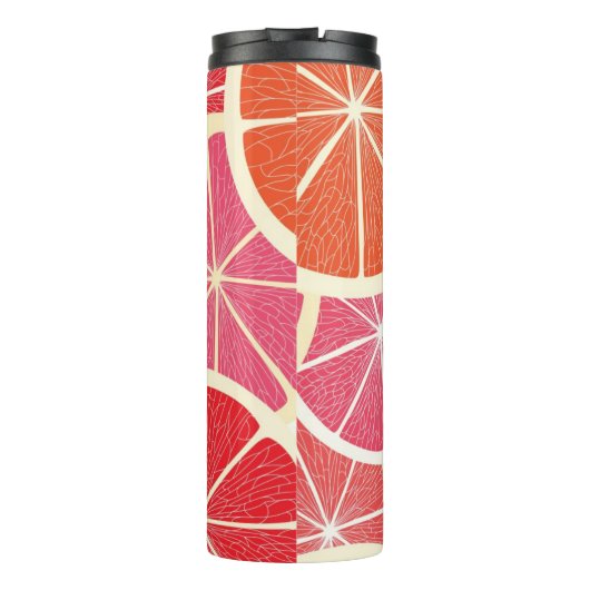 Achtergrond vintage pompelmoes thermosbeker (Achterkant)