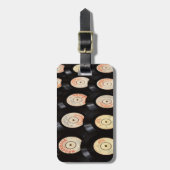 Achtergrond vinylrecords bagagelabel (Voorkant verticaal)