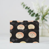 Achtergrond vinylrecords briefkaart (Staand voorkant)