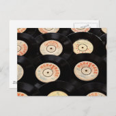 Achtergrond vinylrecords briefkaart (Voorkant / Achterkant)
