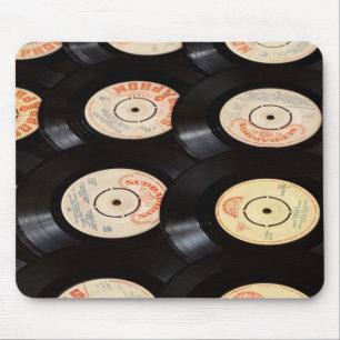 Achtergrond vinylrecords muismat