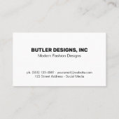 Achtergrond Visitekaartje (Achterkant)