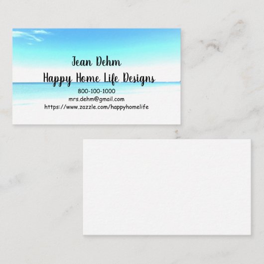 ACHTERGROND Visitekaartje (Voorkant / Achterkant)