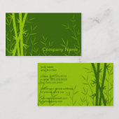 Achtergrond visitekaartje bamboe (Voorkant / Achterkant)