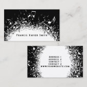 achtergrond visitekaartje muziekexplosie (Voorkant / Achterkant)