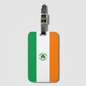 Achtergrond vlag Ierland Bagagelabel (Voorkant (verticaal))