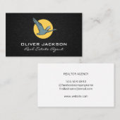 Achtergrond vliegend gans pictogram Linnen Visitekaartje (Voorkant / Achterkant)