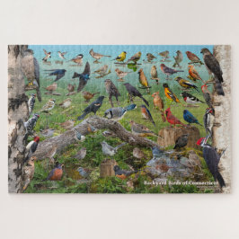 Achtergrond vogels uit Connecticut Legpuzzel