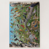 Achtergrond vogels van Indiana Legpuzzel (Verticaal)