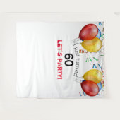 Achtergrond voor 60e verjaardag, fotohokje wandkleed (Voorkant (horizontaal))