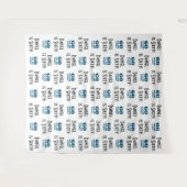 Achtergrond voor 60e verjaardagsfeest | Step en Re Wandkleed (Voorkant (horizontaal))