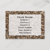 Achtergrond voor anonieme houtsnippers visitekaartje (Voorkant)