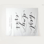 Achtergrond voor beste huwelijksfeestdag wandkleed (Voorkant (horizontaal))