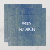 Achtergrond voor blauwe denim kaart (Voorkant / Achterkant)