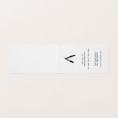 Achtergrond voor de benoeming van Barber Pole Visitekaartje (Binnenkant ongevouwen)