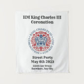 Achtergrond voor de kroning van Koning Charles III Wandkleed (Voorkant)