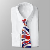 Achtergrond voor de vlag van Uk Wavy Stropdas (Gebonden)