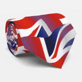 Achtergrond voor de vlag van Uk Wavy Stropdas (Opgerold)