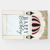 Achtergrond voor dessert tafel voor een Gelukkige  Spandoek (Horizontaal)