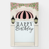 Achtergrond voor dessert tafel voor een Gelukkige  Spandoek (Verticaal)