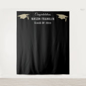 Achtergrond voor diploma-feestje foto prop wandkleed (Voorkant)