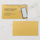 Achtergrond voor elektronische desktopwerkruimte visitekaartje (Voorkant / Achterkant)