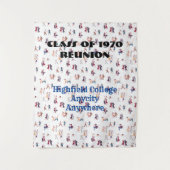 Achtergrond voor evenementen - tekst is bewerkbaar wandkleed (Voorkant)