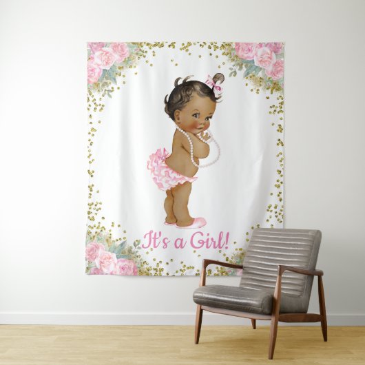 Achtergrond voor feest met Afrikaans-Amerikaanse b Wandkleed (In situ)