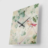 achtergrond voor films en voor vogels vierkante klok (Hoek)