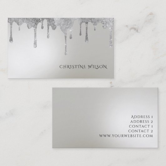 achtergrond voor foliewinning visitekaartje (Voorkant / Achterkant)