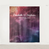 Achtergrond voor fotohokje op bruiloften met sterr wandkleed (Voorkant)