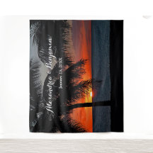 Achtergrond voor fotohokje op zonsondergang bruilo
